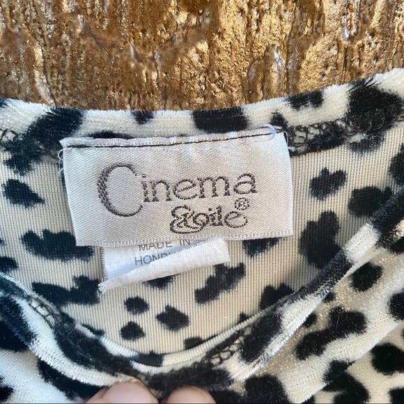 Vintage Leopard Fuzzy Textured Tank Top Medium - Picture 5 of 8